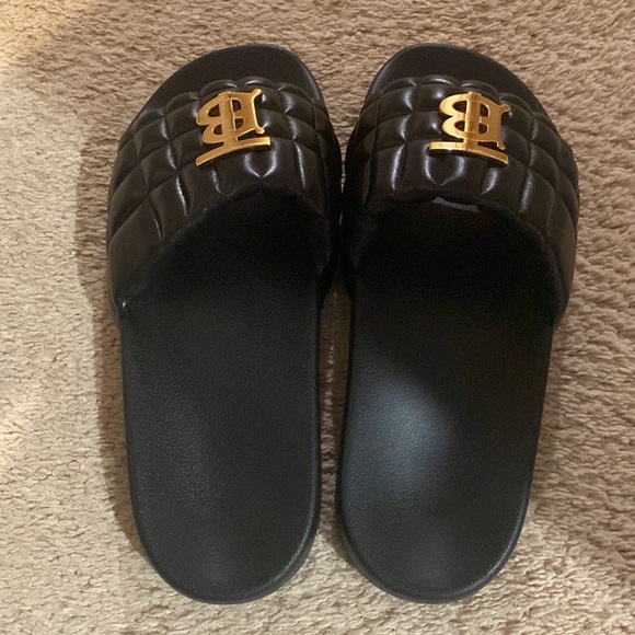 Burberry Monogram Quilted Leather Slide - Picture 3 of 5